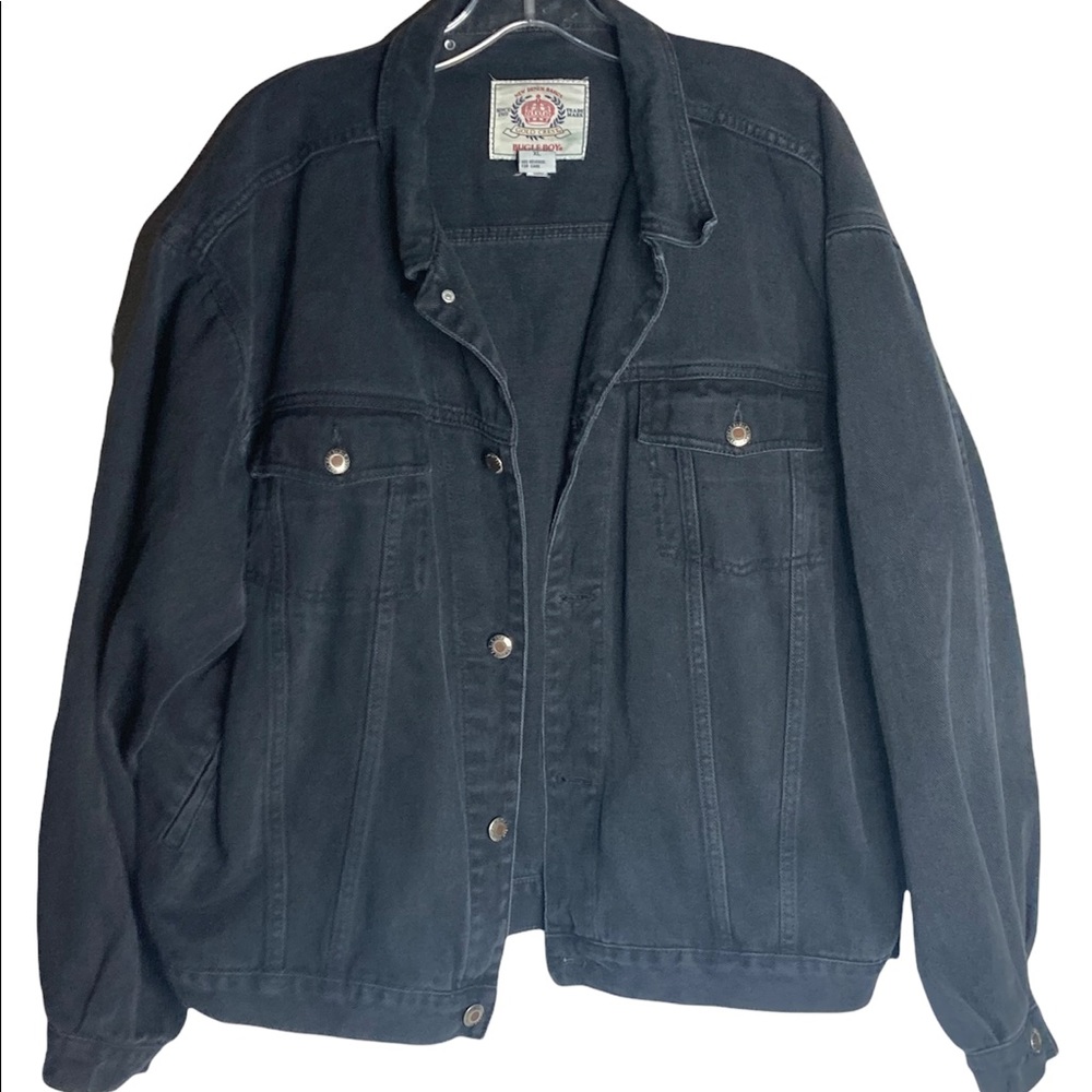 Sold EBay Bugle Boy Vntg Black Denim Jacket Men’s Size XL